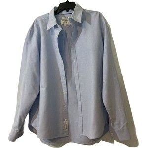 Jos A Bank 1905 Shirt Mens XL Blue Button Down Tailored Fit Cotton New Tradition